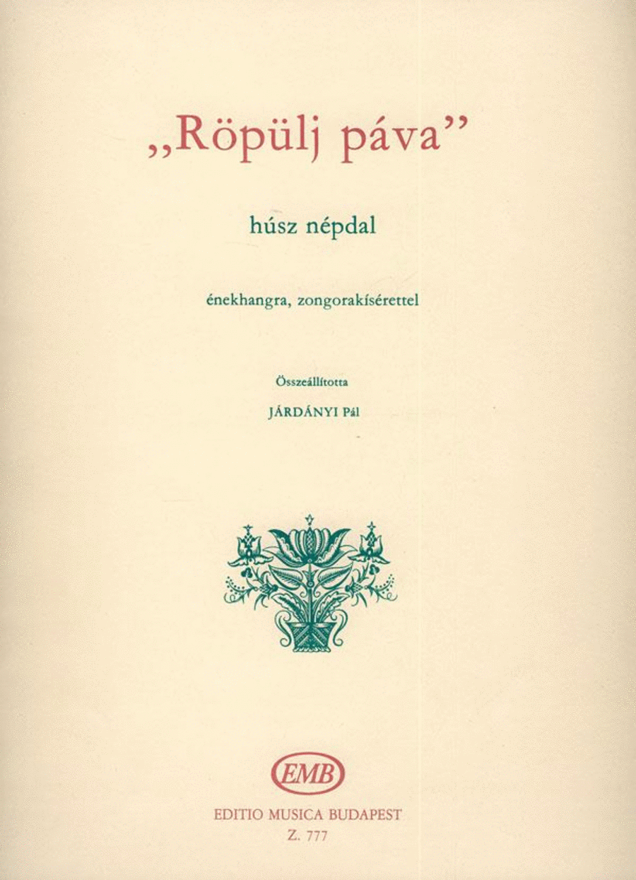 Röpülj páva Voice Solo scores gallery preview page 1