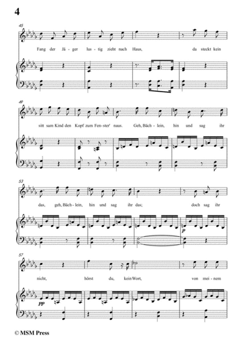 Schubert-Eifersucht und Stolz,from 'Die Schöne Müllerin',Op.25 No.15,in b flat minor,for Voice&Pno image number null