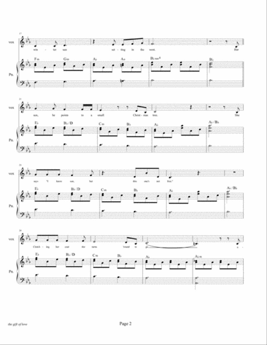 THE GIFT OF LOVE THE GIFT OF LOVE Voice scores gallery preview page 2