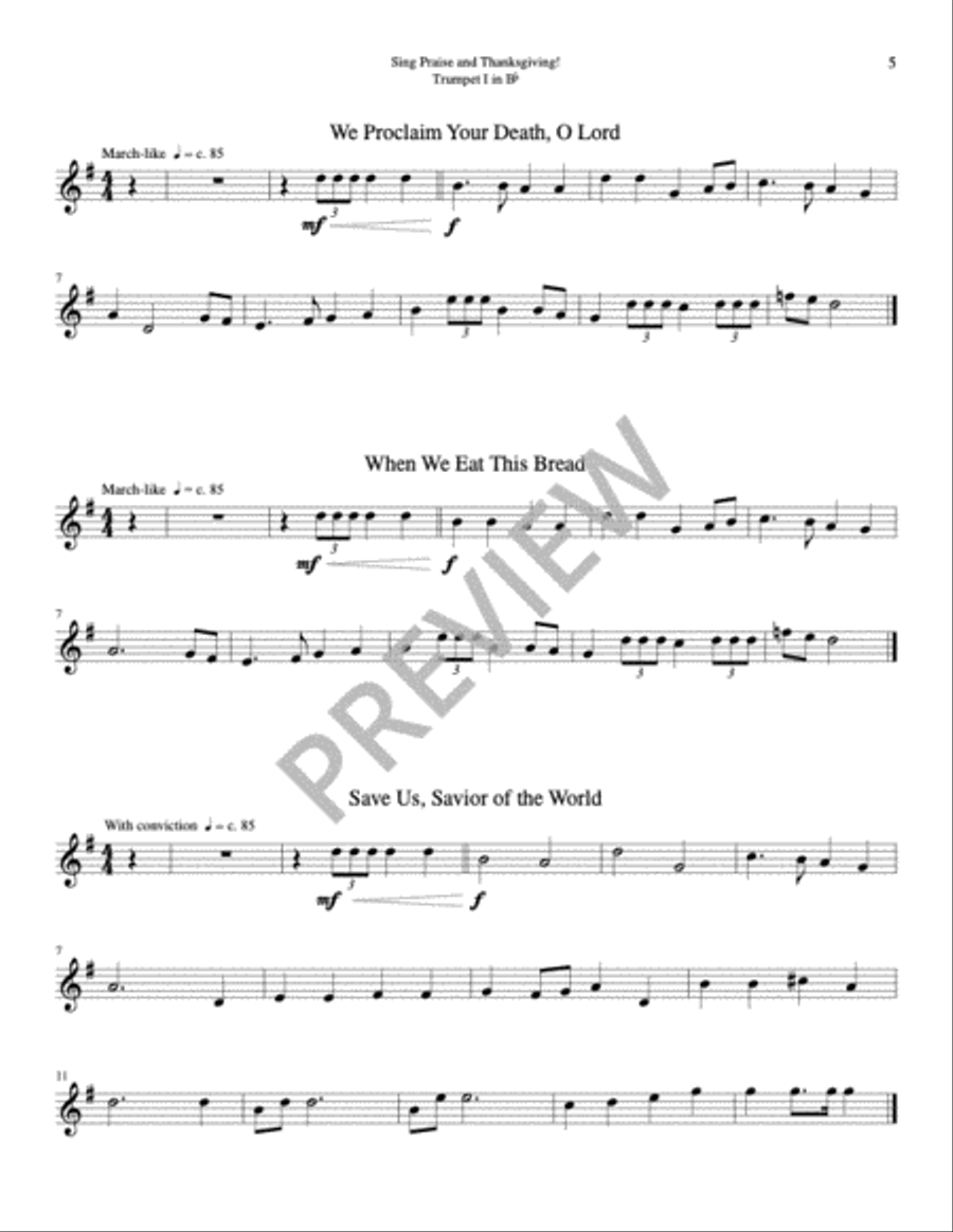 Sing Praise and Thanksgiving Mass-Choir, Cantor, Keyboard, Guitar Edition Choir scores gallery preview page 19