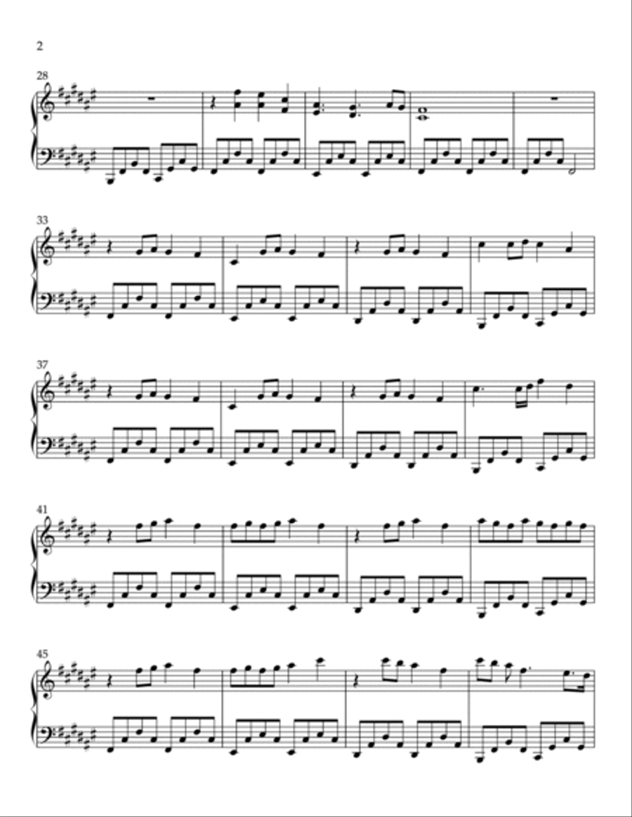 Lost in a Memory Lost in a Memory Piano Solo scores gallery preview page 2