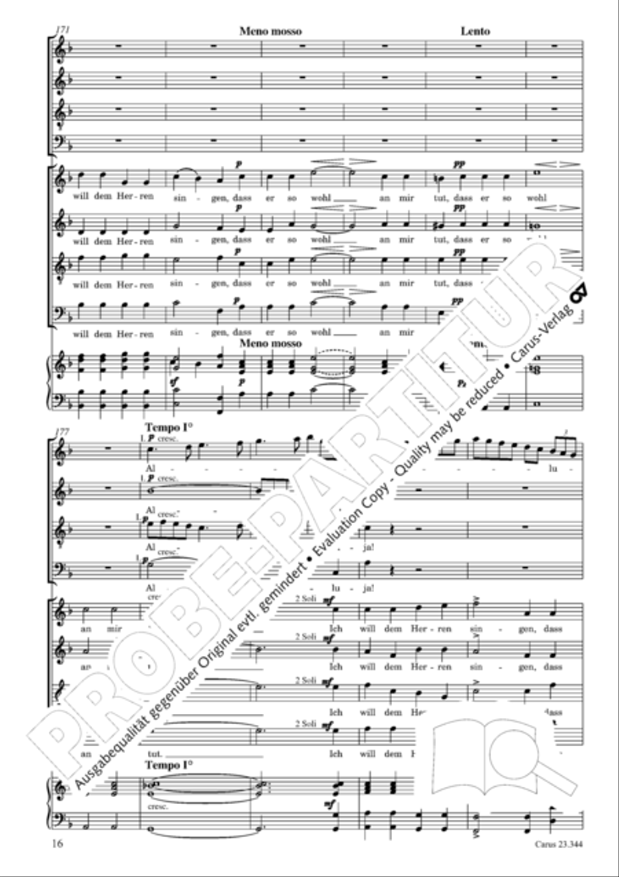 Psalm 13 SSAATTBB scores gallery preview page 17