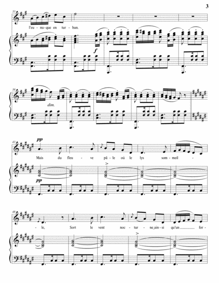 SAINT-SAËNS: La brise, Op. 26 no. 1 (transposed to F-sharp minor)