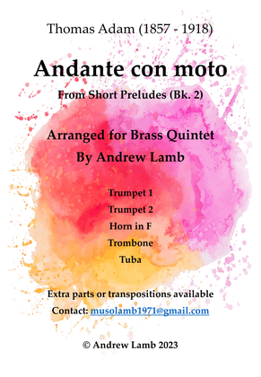 Andante Con Moto from Short Preludes Bk.2
