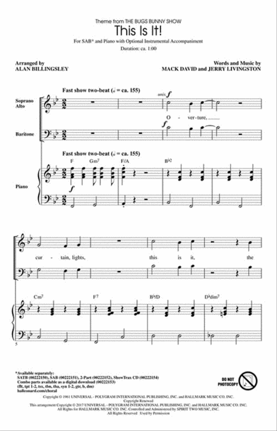 This Is It! 3-Part scores gallery preview page 2