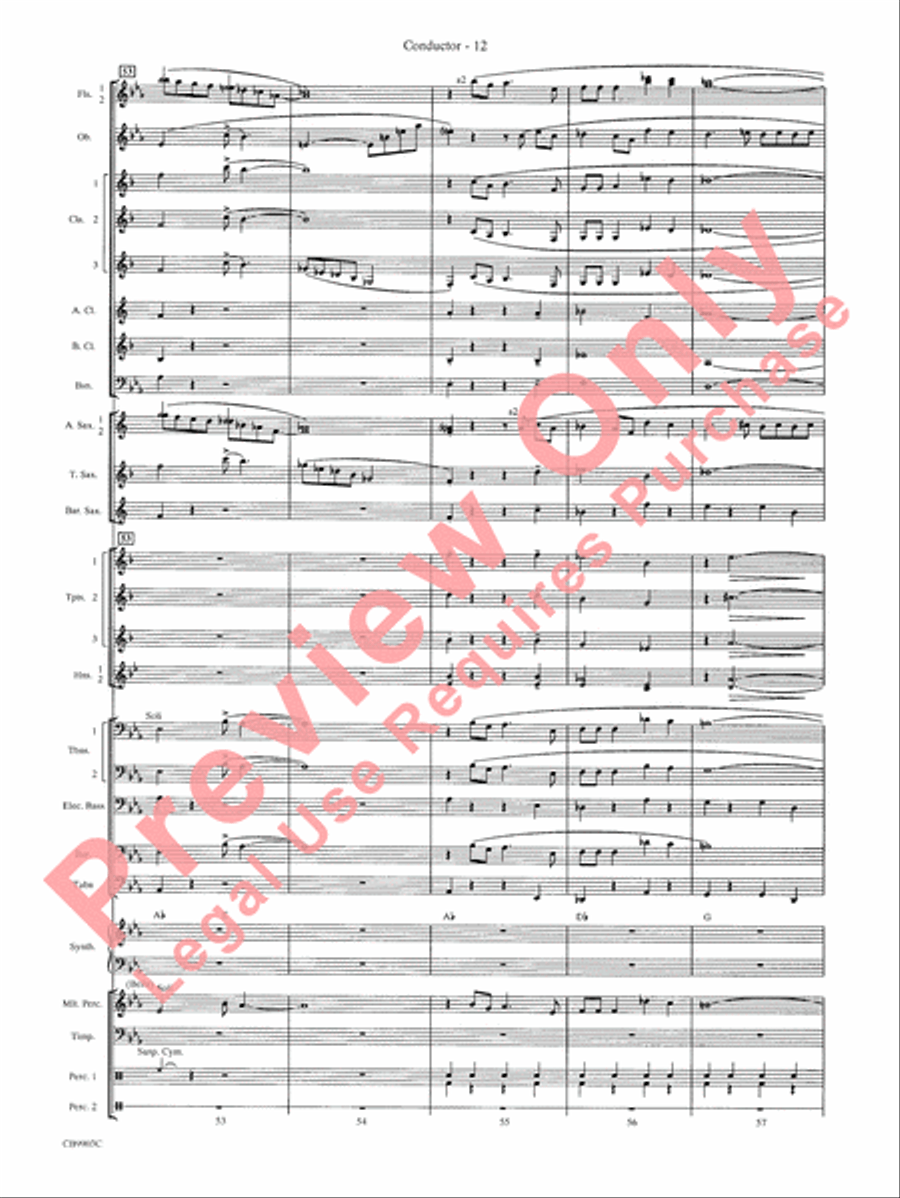007 -- A James Bond Medley Concert Band scores gallery preview page 15
