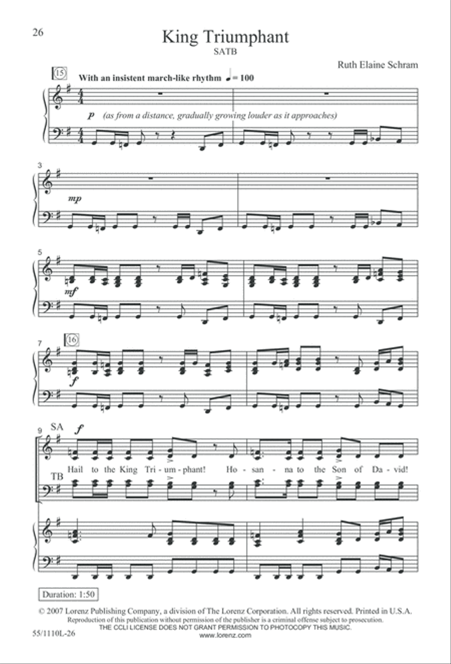 The Living Last Supper 4-Part scores gallery preview page 27