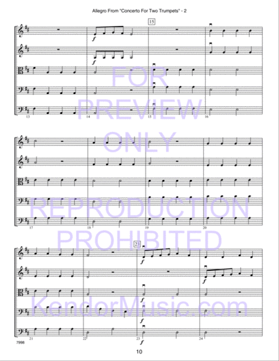 Kendor Concert Favorites, Volume 2 - 3rd Violin (Viola T.C.) Viola scores gallery preview page 15