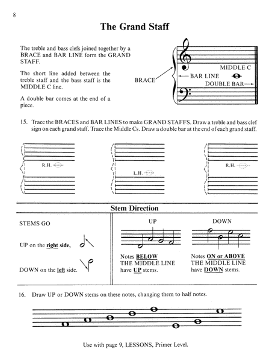 David Carr Glover Method for Piano Theory Piano Method scores gallery preview page 5