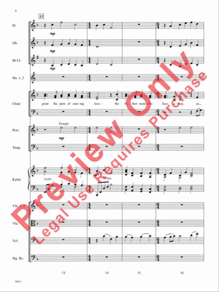 How Deep the Father's Love for Us Choir scores gallery preview page 5