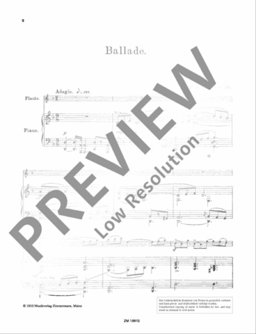 Ballade Flute Solo scores gallery preview page 3