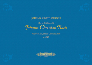 Book cover for Notebook for Johann Christian Bach