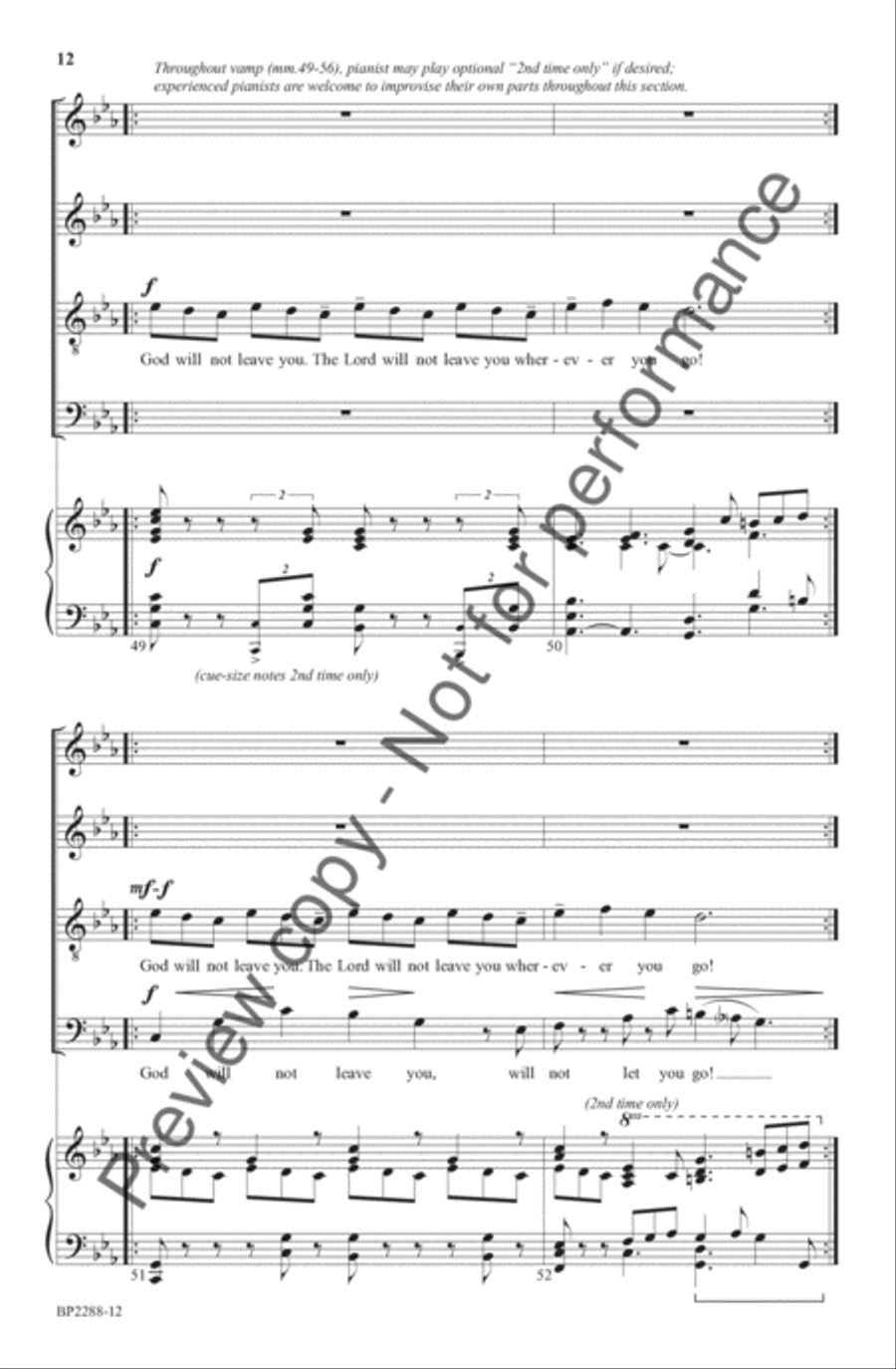 God Wouldn't Bring You This Far to Leave You 4-Part scores gallery preview page 13