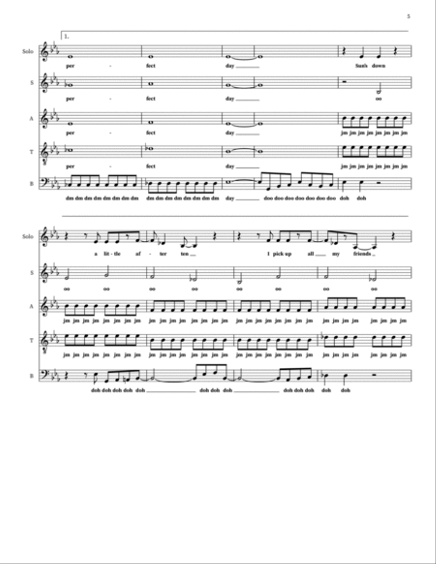 Perfect Day 4-Part scores gallery preview page 5