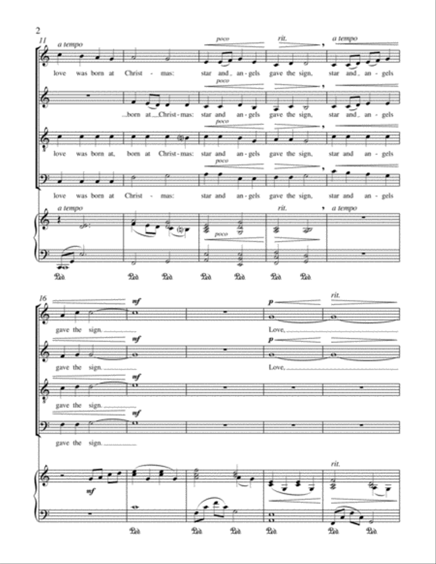 Rejoice!: 2. Love Came Down at Christmas 4-Part scores gallery preview page 3