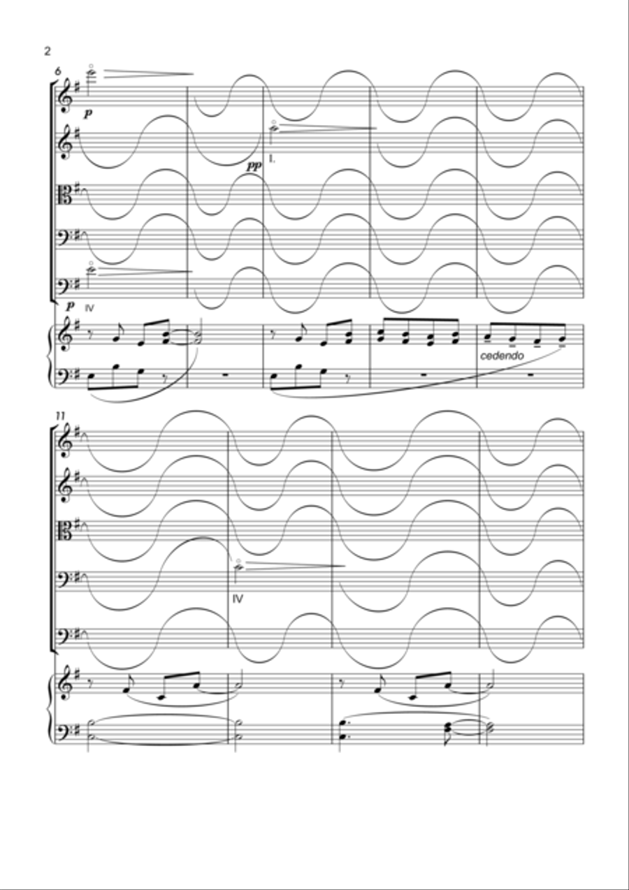 Ecco cosi disse proprio così disse il mare... String Orchestra scores gallery preview page 2