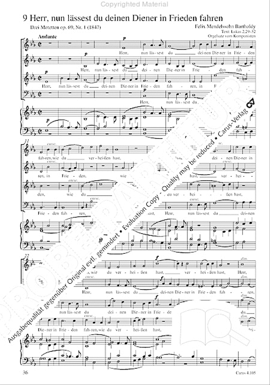 Choral collection Mendelssohn - editionchor Choir scores gallery preview page 37