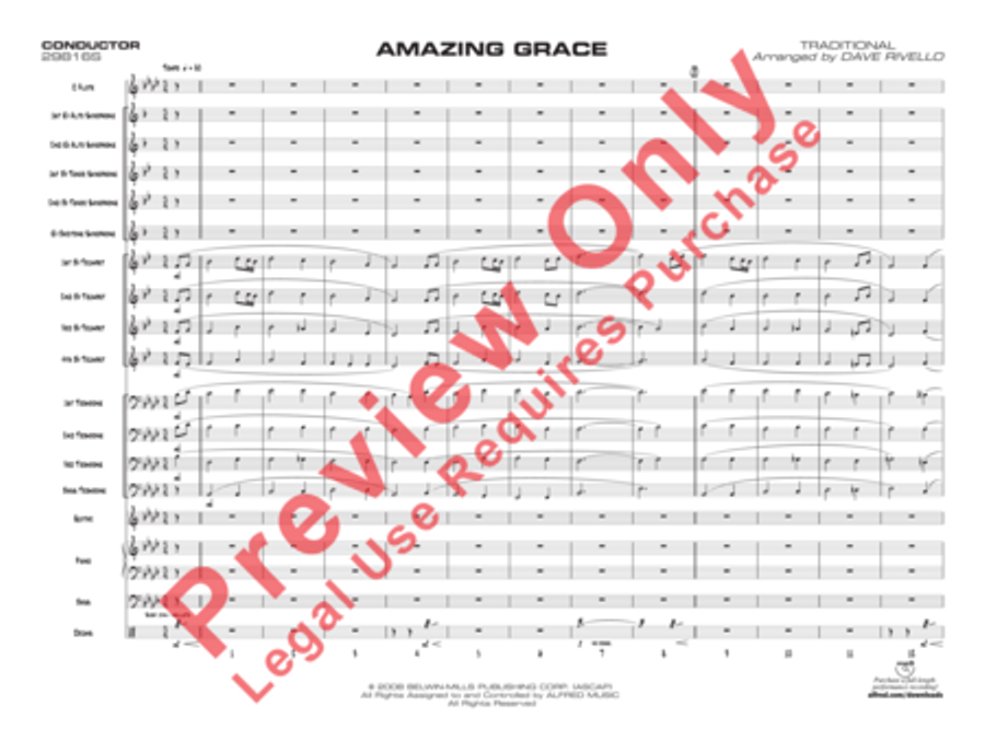 Amazing Grace (Score only) image number null