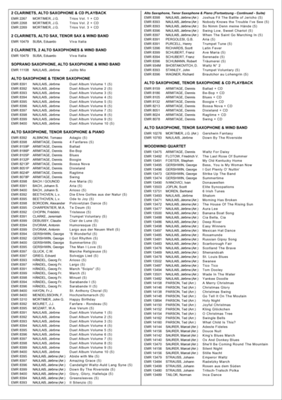 12 Easy Christmas Songs Woodwind Duet scores gallery preview page 9