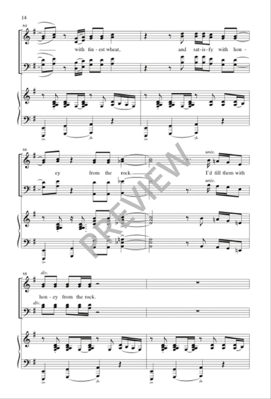 Honey from the Rock - Volume 1 4-Part scores gallery preview page 15