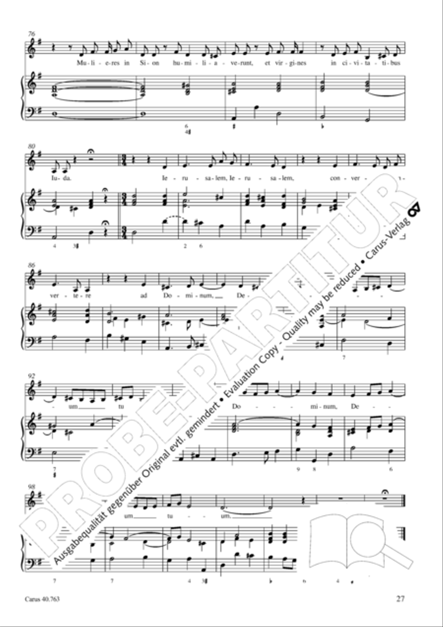 Drei Lamentationen zum Karsamstag Score scores gallery preview page 28