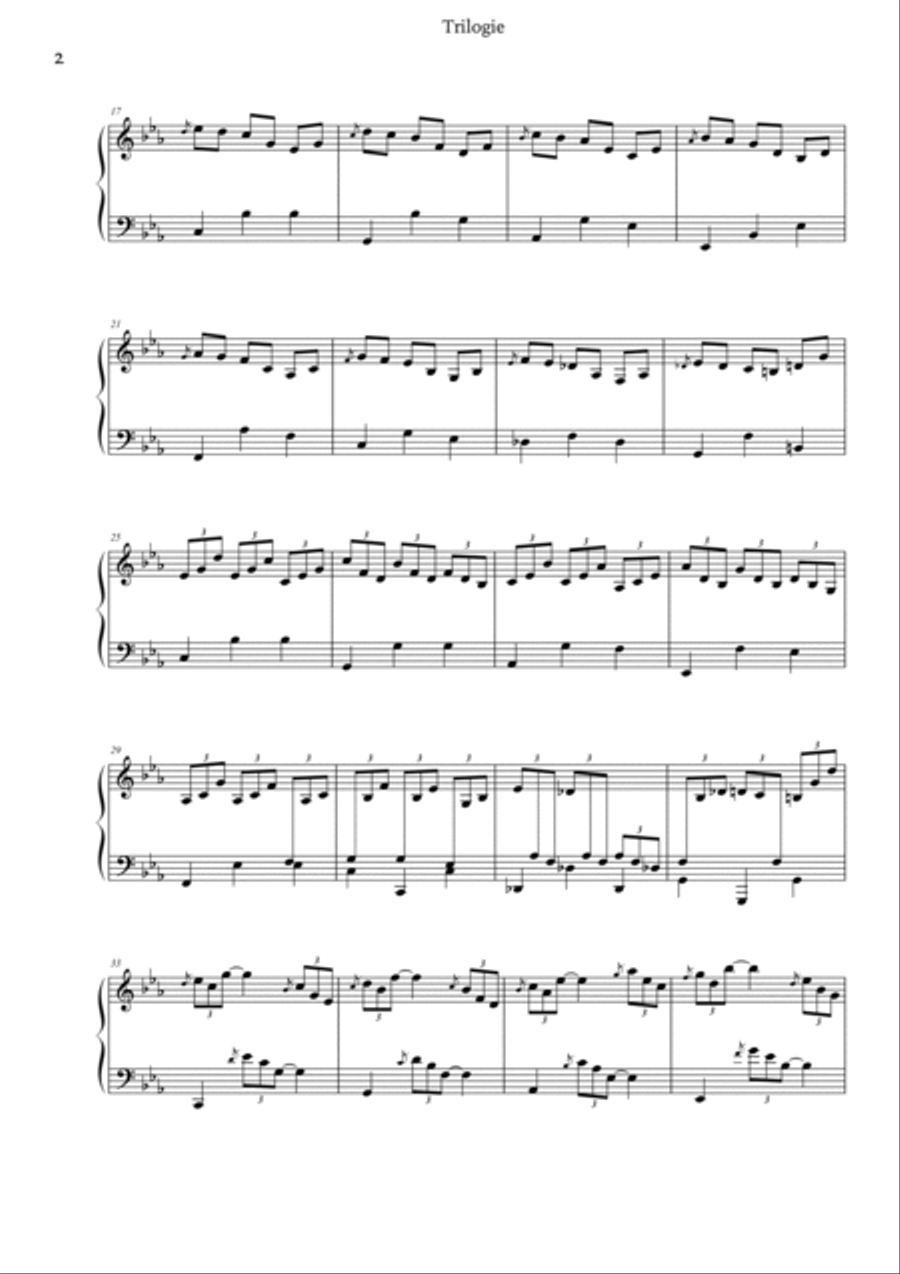 trilogie trilogie Piano Solo scores gallery preview page 2