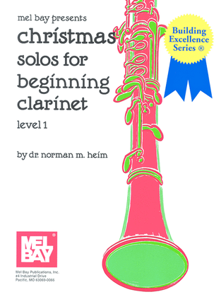 Book cover for Christmas Solos for Beginning Clarinet Level 1