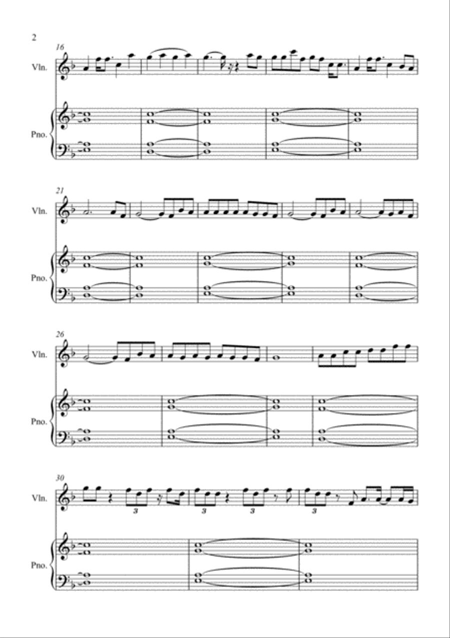 Yummy Violin Solo scores gallery preview page 2