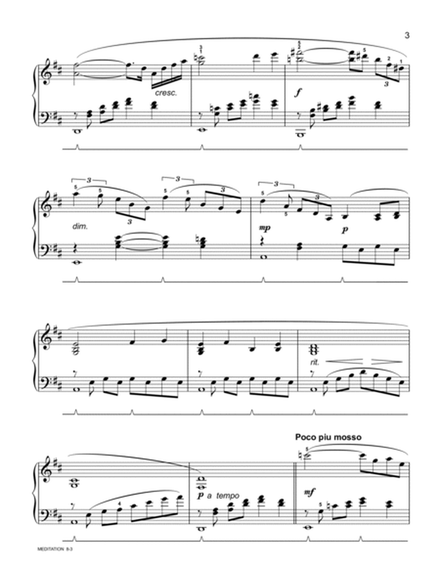 Meditation By Massenet Transcribed For Piano image number null