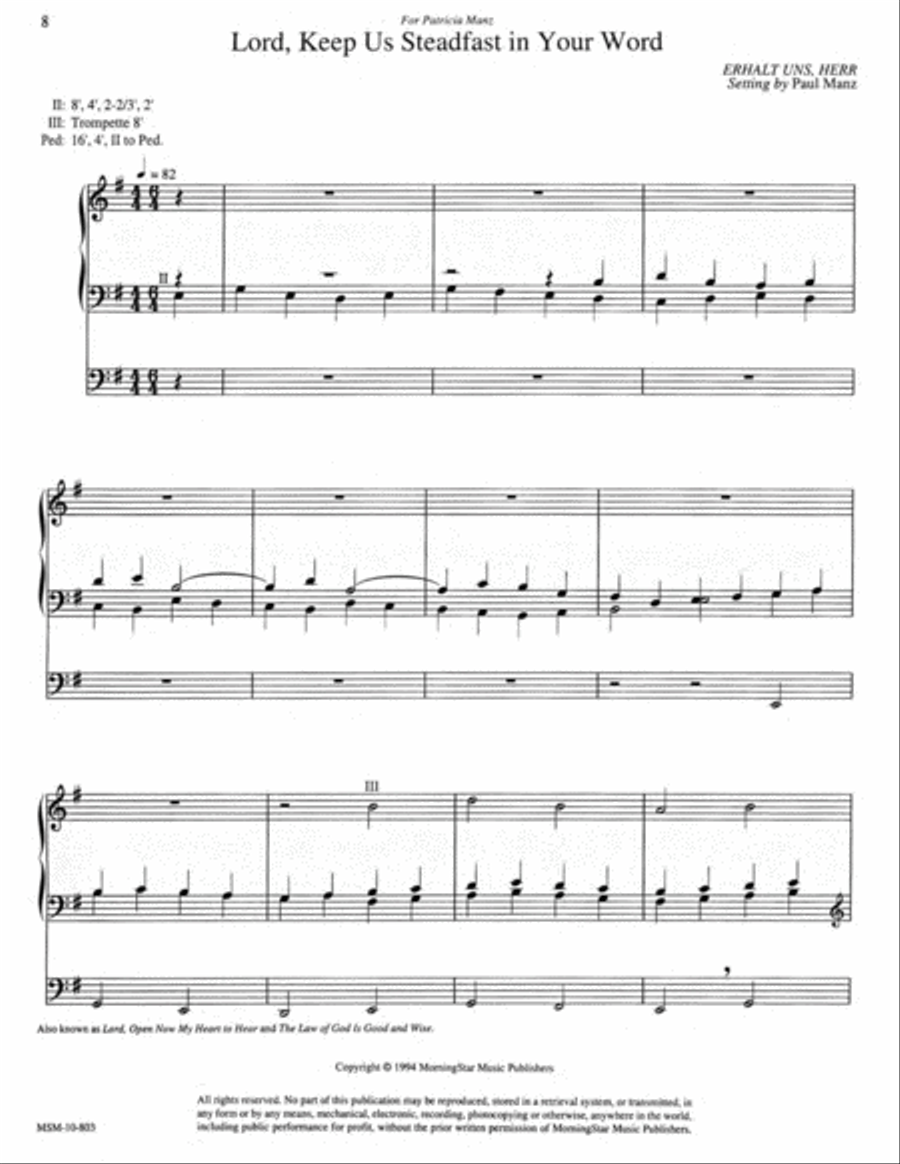 Improvisations on Reformation Hymns Organ scores gallery preview page 5