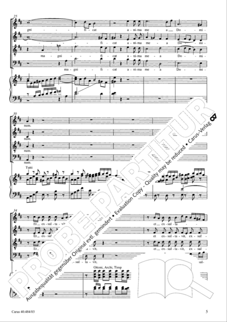 Magnificat in D ATB scores gallery preview page 6