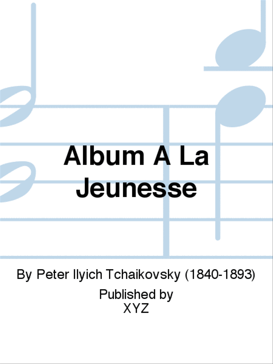 Album A La Jeunesse Piano Solo scores gallery preview page 1