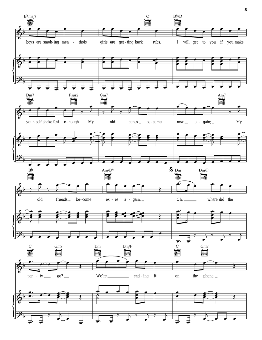 Where Did The Party Go Acoustic Guitar scores gallery preview page 3