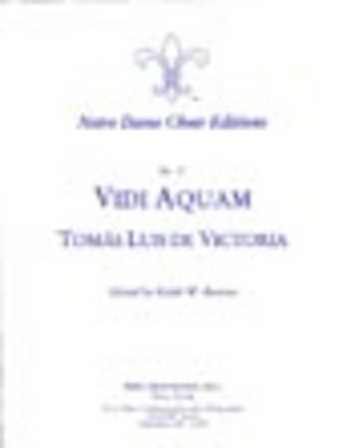 Book cover for Vidi aquam for SATB Choir