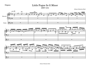 Little Fugue In G Minor