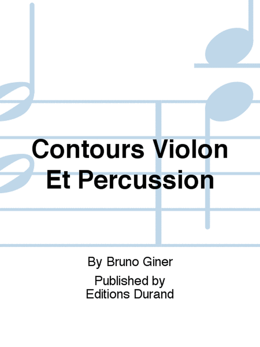 Contours Violon Et Percussion