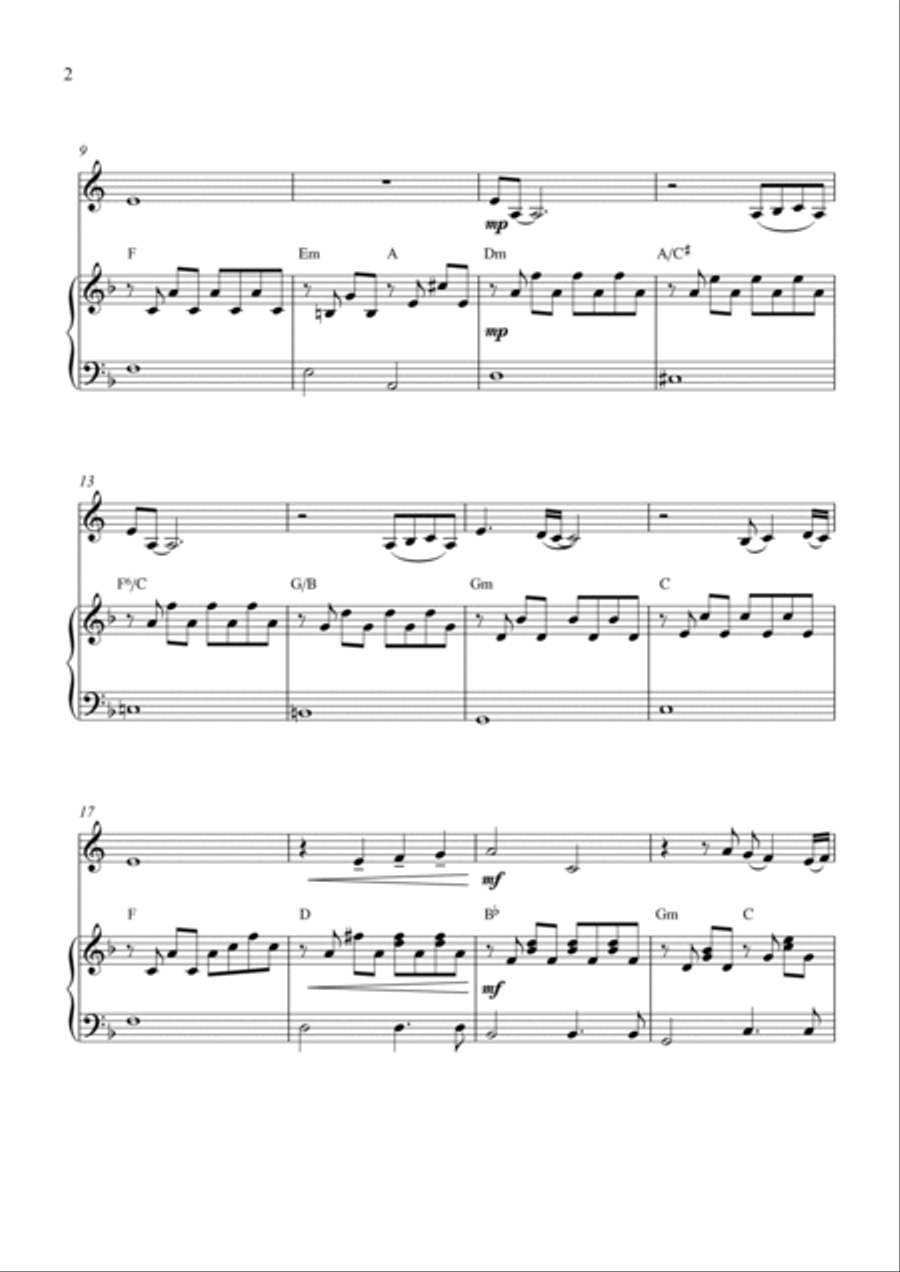 Feelings (?dime?) Horn scores gallery preview page 2