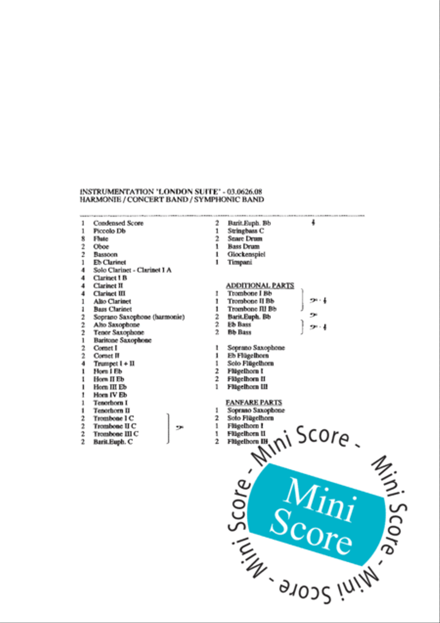 London Suite Concert Band scores gallery preview page 4