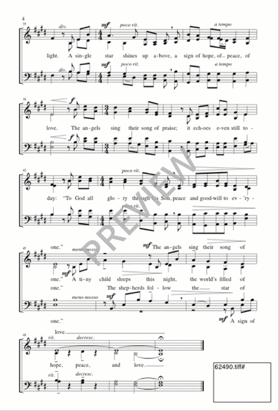 A Sign of Love A Sign of Love 4-Part scores gallery preview page 4