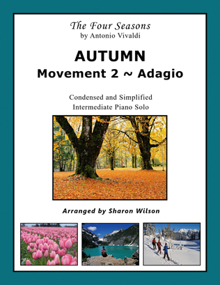Book cover for AUTUMN: Movement 2 ~ Adagio (from "The Four Seasons" by Vivaldi)