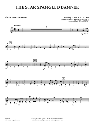 The Star Spangled Banner - Eb Baritone Saxophone
