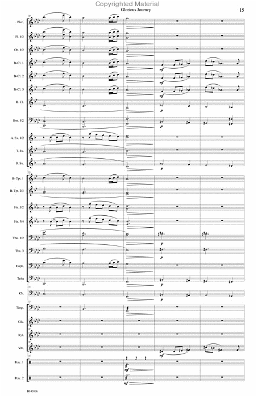 Glorious Journey Glorious Journey Concert Band scores gallery preview page 18