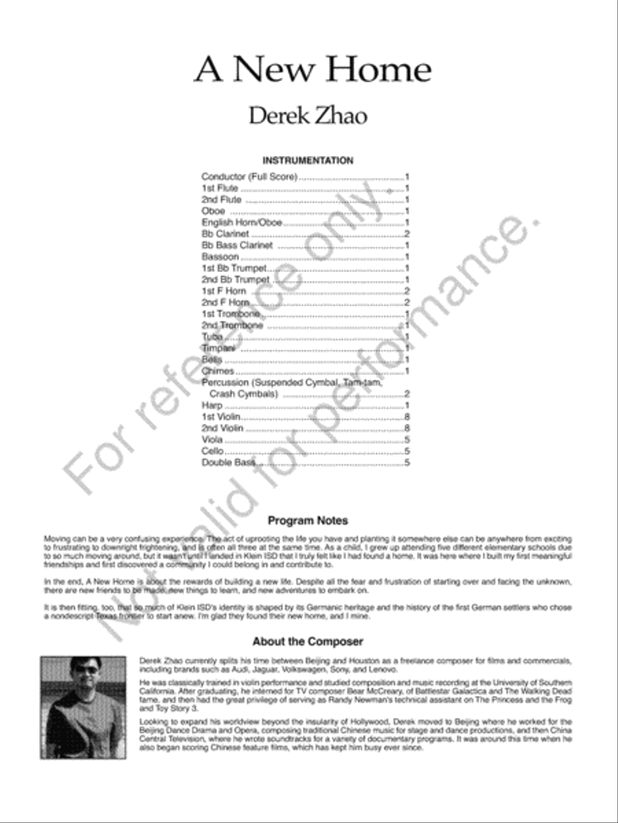 A New Home Full Orchestra scores gallery preview page 3