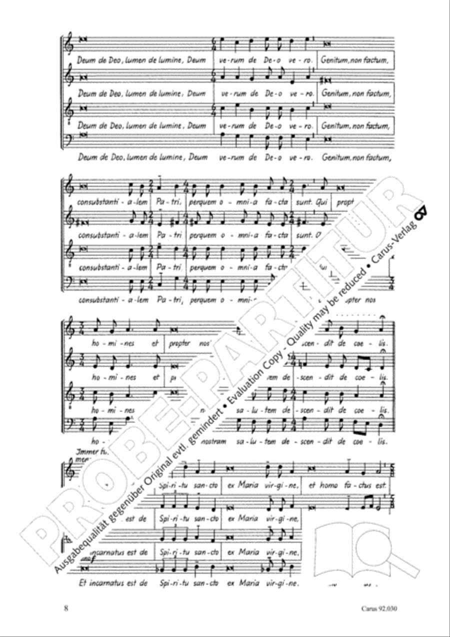 Kleine Messe in F 4-Part scores gallery preview page 9