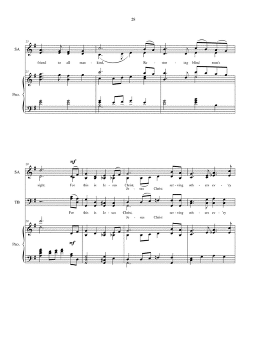 This is Jesus Christ - SATB choir with piano accompaniment image number null