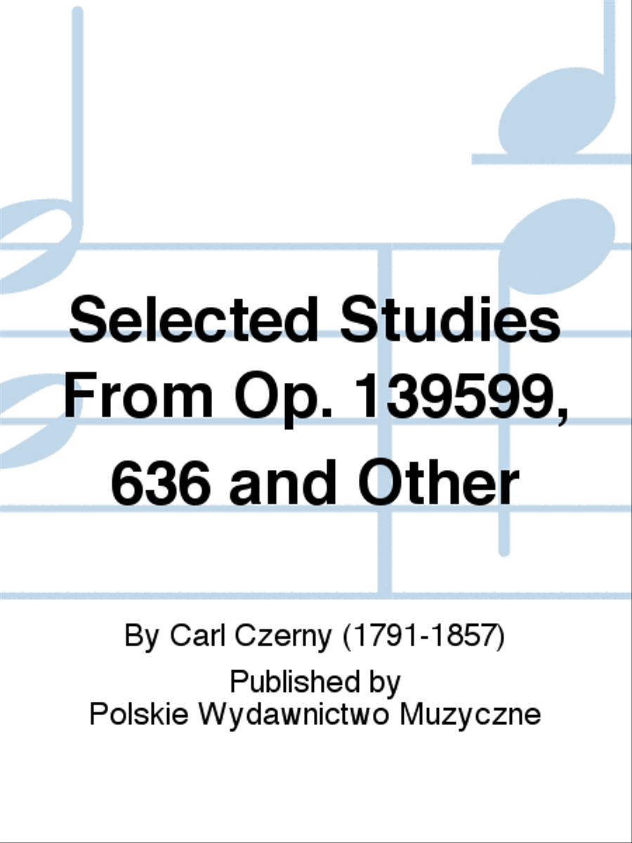Selected Studies From Op. 139599, 636 and Other School and Community scores gallery preview page 1