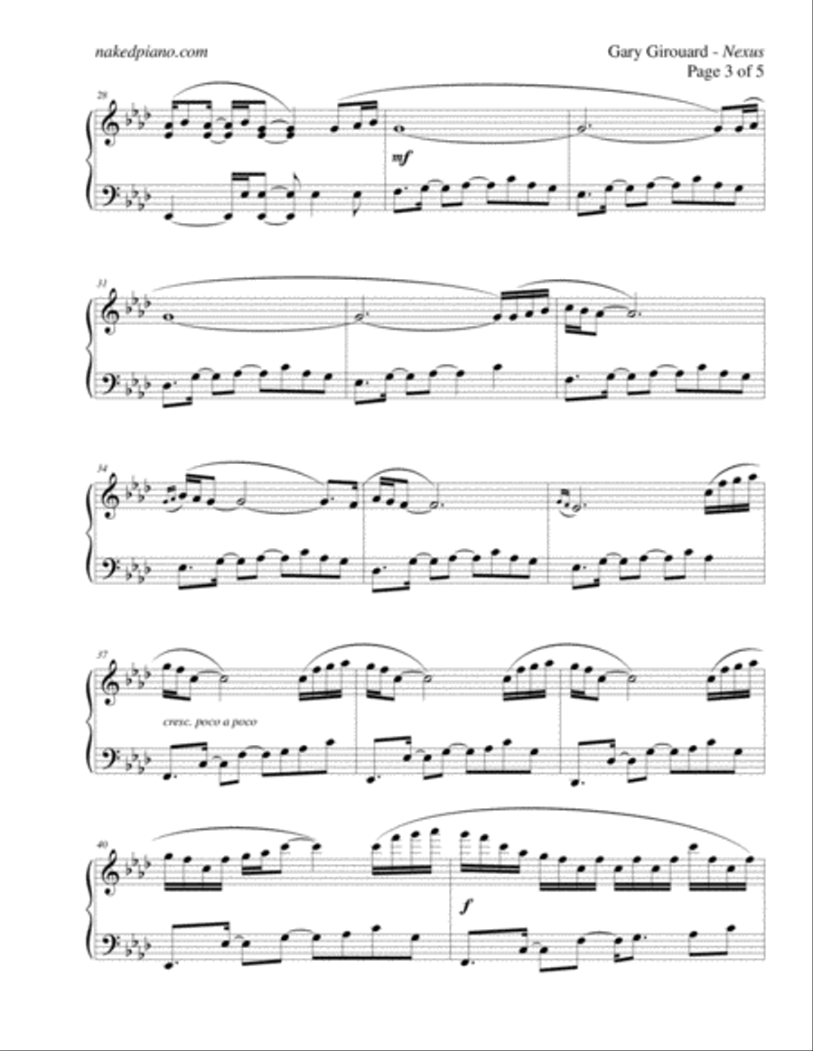 Nexus Piano Solo scores gallery preview page 3