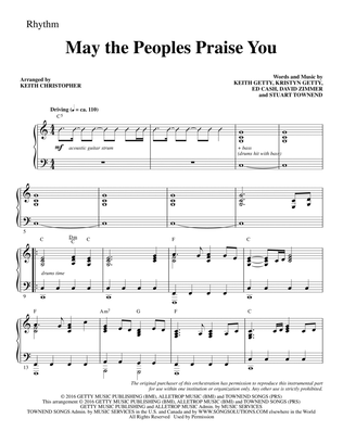 May the Peoples Praise You - Rhythm