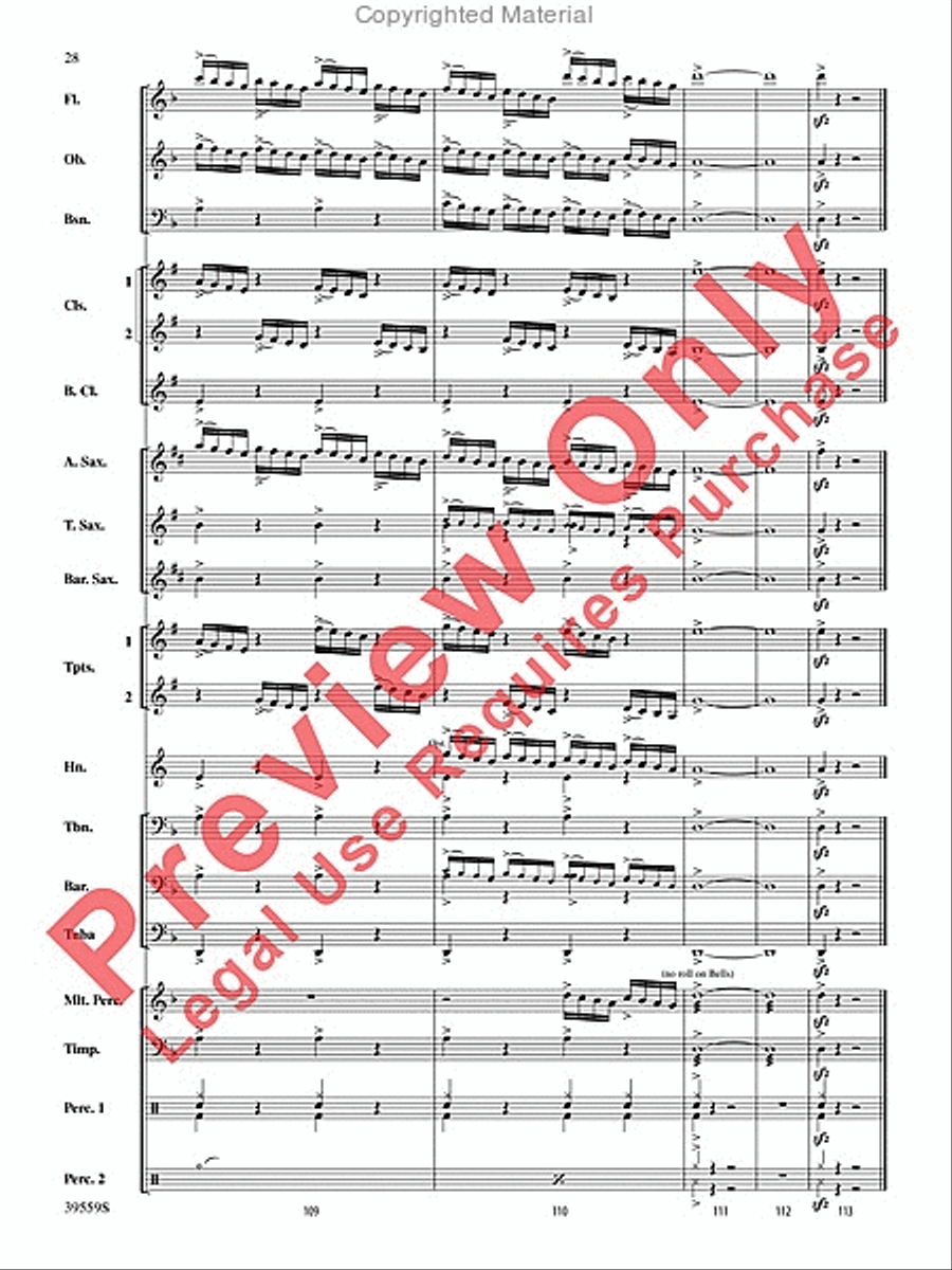 Wizards in Winter Wizards in Winter Concert Band scores gallery preview page 28