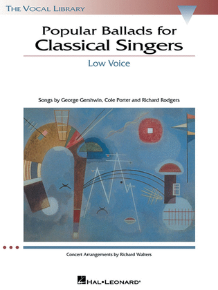 Book cover for Popular Ballads for Classical Singers